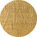 Round Abstract Sedona Brown Modern Rug, abs5388