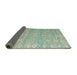 Sideview of Abstract Green Modern Rug, abs5389