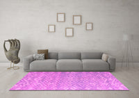 Machine Washable Abstract Pink Modern Rug, wshabs5389pnk