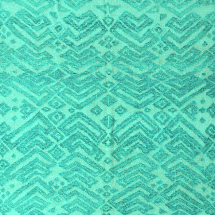 Machine Washable Abstract Turquoise Modern Area Rugs, wshabs5389turq