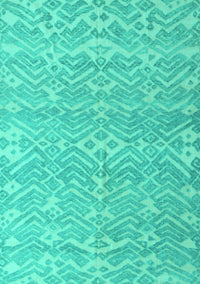 Abstract Turquoise Modern Rug, abs5389turq