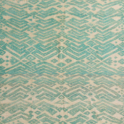 Square Machine Washable Abstract Green Rug, wshabs5389