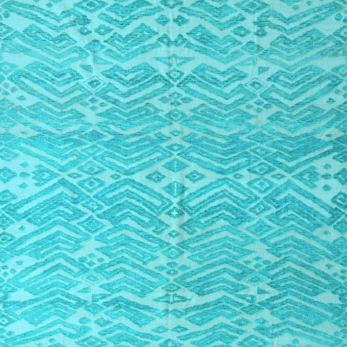 Square Abstract Light Blue Modern Rug, abs5389lblu