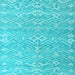 Square Abstract Light Blue Modern Rug, abs5389lblu