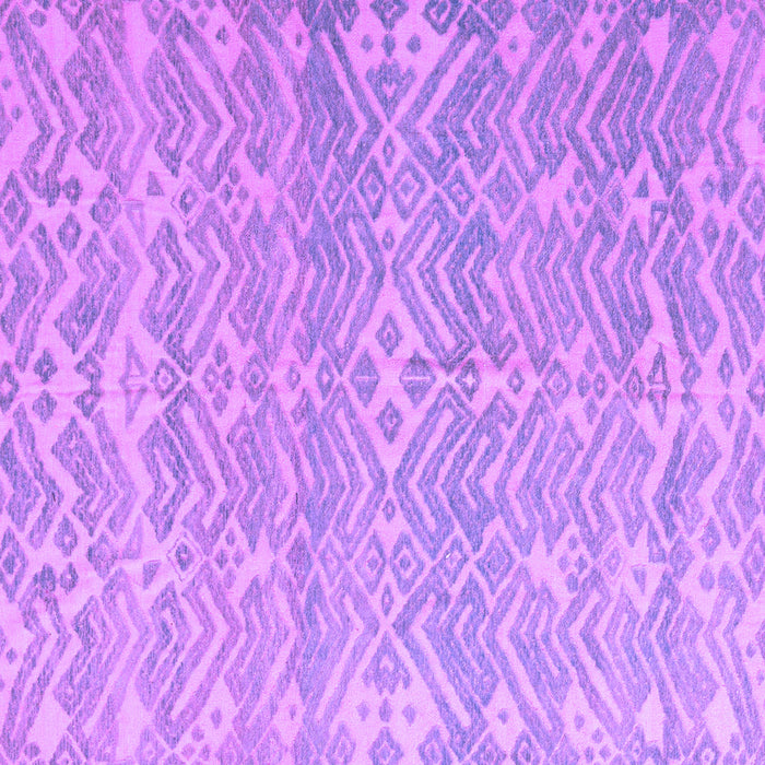 Square Machine Washable Abstract Purple Modern Area Rugs, wshabs5389pur