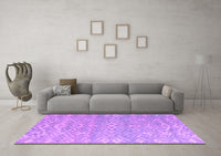 Machine Washable Abstract Purple Modern Rug, wshabs5389pur