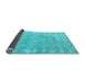 Sideview of Abstract Light Blue Modern Rug, abs5389lblu