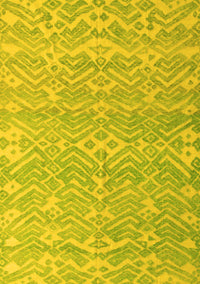 Abstract Yellow Modern Rug, abs5389yw