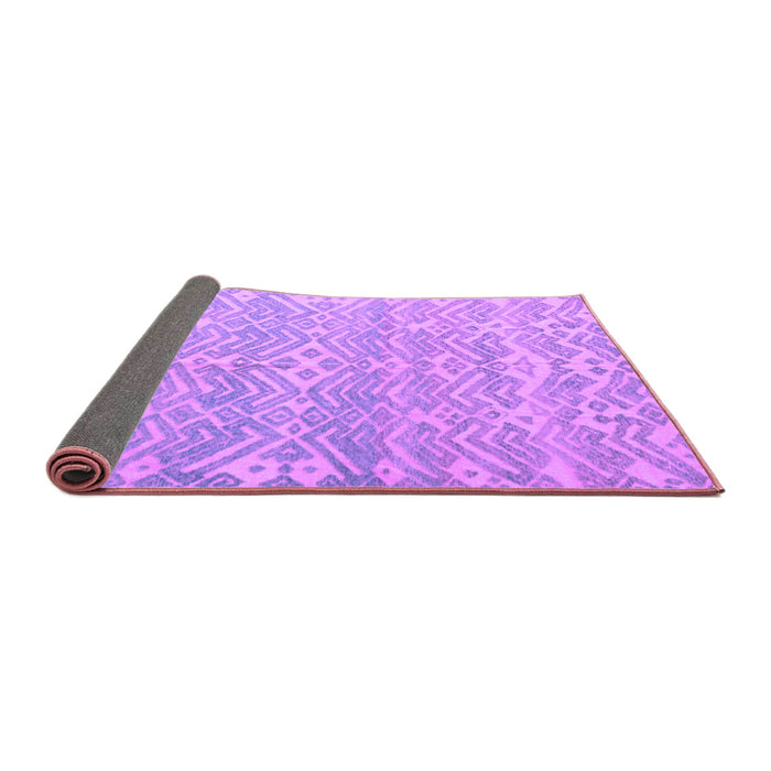 Sideview of Abstract Purple Modern Rug, abs5389pur