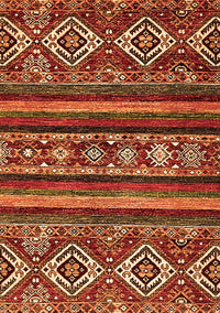 Abstract Orange Modern Rug, abs538org