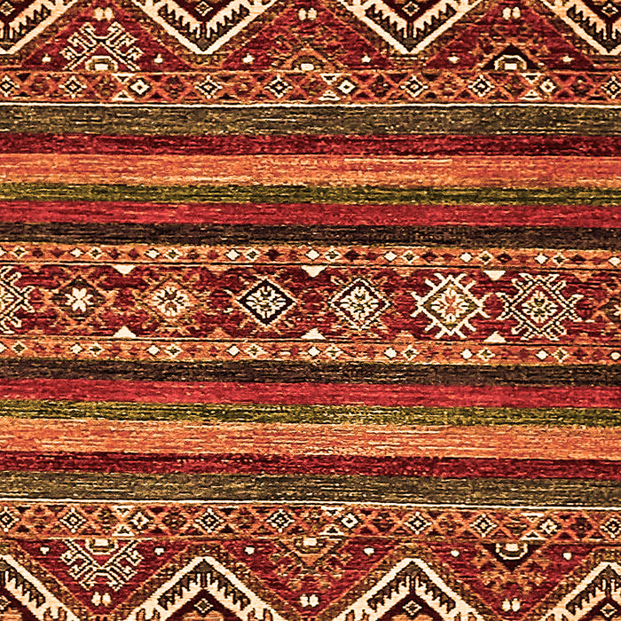 Machine Washable Abstract Orange Modern Area Rugs, wshabs538org