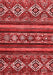 Abstract Red Modern Area Rugs