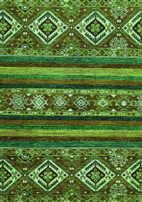 Abstract Green Modern Rug, abs538grn