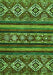 Abstract Green Modern Rug, abs538grn