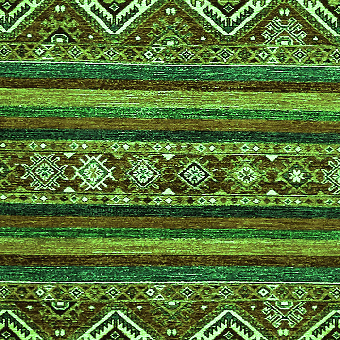 Abstract Green Modern Rug, abs538grn