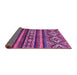 Sideview of Abstract Purple Modern Rug, abs538pur