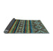 Sideview of Abstract Light Blue Modern Rug, abs538lblu