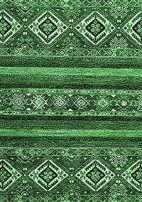 Abstract Emerald Green Modern Rug, abs538emgrn