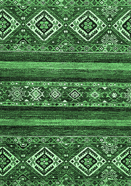 Abstract Emerald Green Modern Rug, abs538emgrn