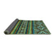 Sideview of Abstract Turquoise Modern Rug, abs538turq