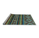 Sideview of Machine Washable Abstract Light Blue Modern Rug, wshabs538lblu