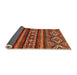 Sideview of Abstract Orange Modern Rug, abs538org