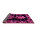 Sideview of Medallion Pink French Rug, abs5390pnk