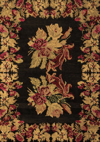 Medallion Brown French Rug, abs5390brn