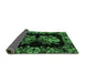 Sideview of Medallion Emerald Green French Rug, abs5390emgrn