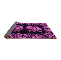 Sideview of Medallion Purple French Rug, abs5390pur