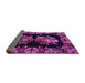 Sideview of Medallion Purple French Rug, abs5390pur