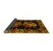 Sideview of Medallion Yellow French Rug, abs5390yw