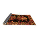 Sideview of Medallion Orange French Rug, abs5390org