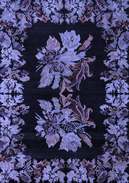 Medallion Blue French Rug, abs5390blu