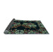 Sideview of Medallion Light Blue French Rug, abs5390lblu