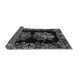 Sideview of Medallion Gray French Rug, abs5390gry