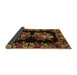 Sideview of Medallion Brown French Rug, abs5390brn