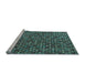 Sideview of Machine Washable Abstract Light Blue Modern Rug, wshabs5391lblu