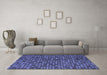 Machine Washable Abstract Blue Modern Rug in a Living Room, wshabs5391blu