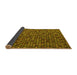 Sideview of Abstract Yellow Modern Rug, abs5391yw