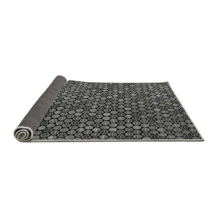 Sideview of Abstract Gray Modern Rug, abs5391gry
