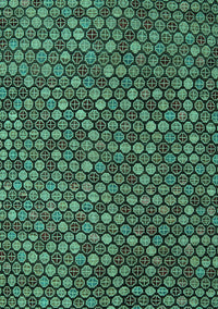 Abstract Turquoise Modern Rug, abs5391turq