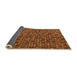 Sideview of Abstract Orange Modern Rug, abs5391org