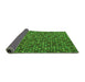 Sideview of Abstract Green Modern Rug, abs5391grn