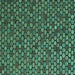 Square Abstract Turquoise Modern Rug, abs5392turq