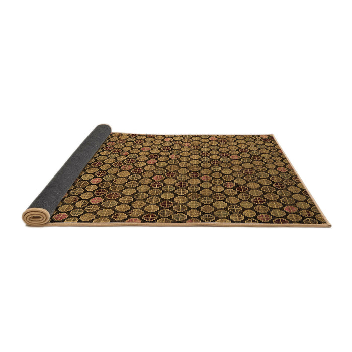 Sideview of Abstract Brown Modern Rug, abs5392brn