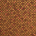 Square Abstract Orange Modern Rug, abs5392org