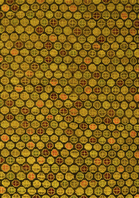 Abstract Yellow Modern Rug, abs5392yw