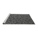 Sideview of Machine Washable Abstract Gray Modern Rug, wshabs5392gry