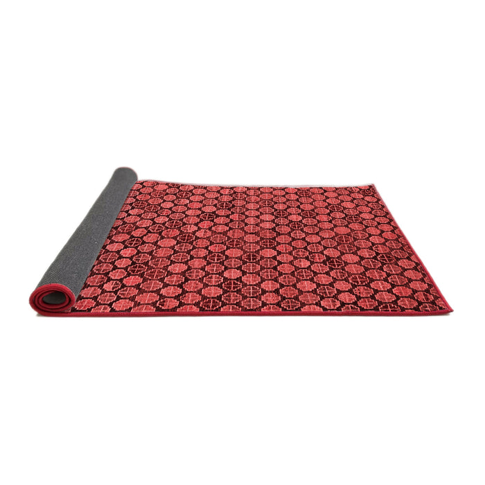Abstract Red Modern Area Rugs